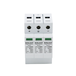 1 อุปกรณ์ป้องกันฟ้าผ่า AC SURGE ขนาด 3P (40K / 385V)
